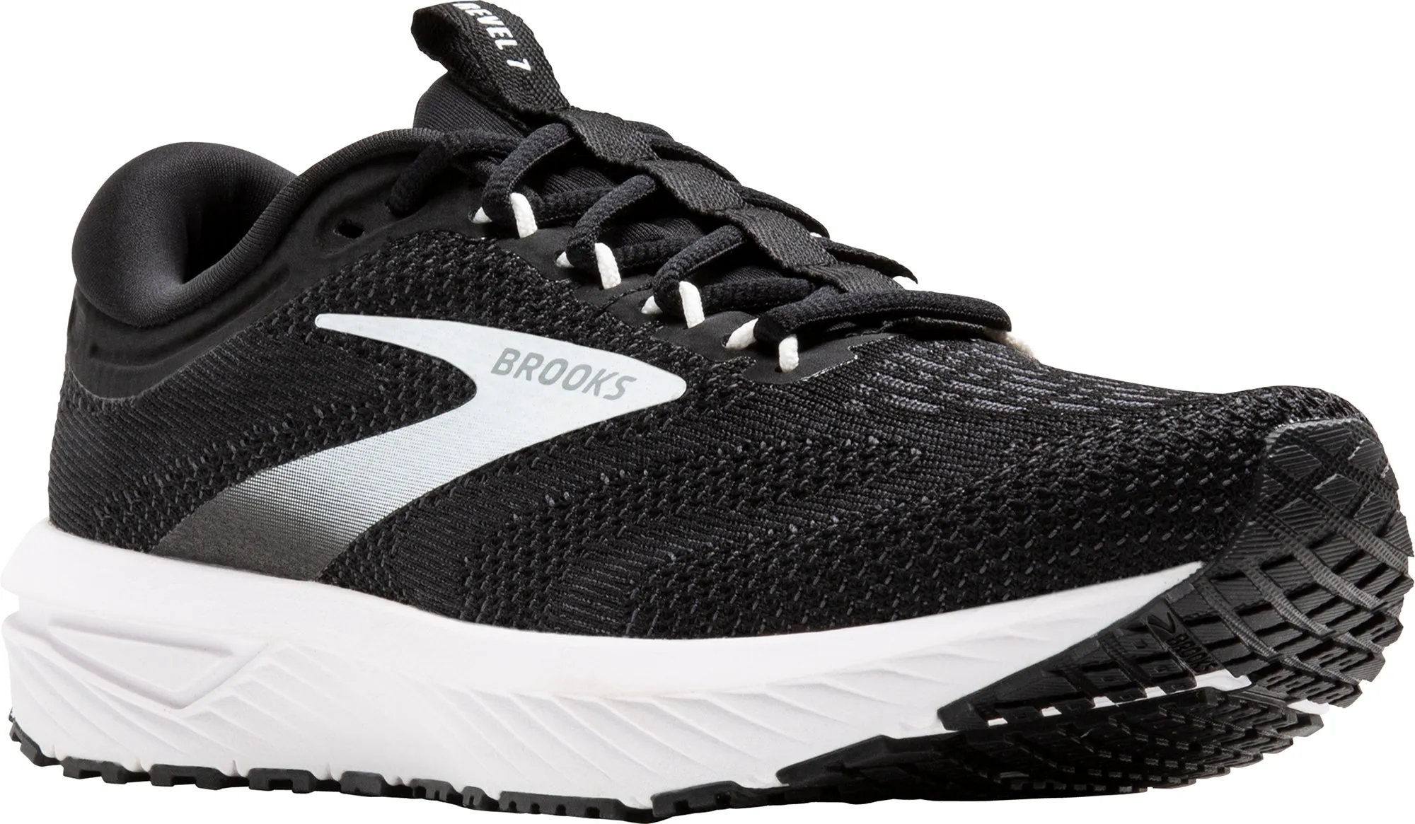 Oversized Collar molded insole running shoes Brooks Revel 7 Womens Running Shoes - Black