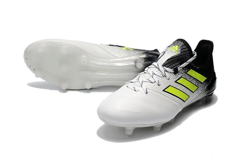 Sport Cushion Toe Flex Adidas ACE FG Soccer Cleats Shoes White Black Green
