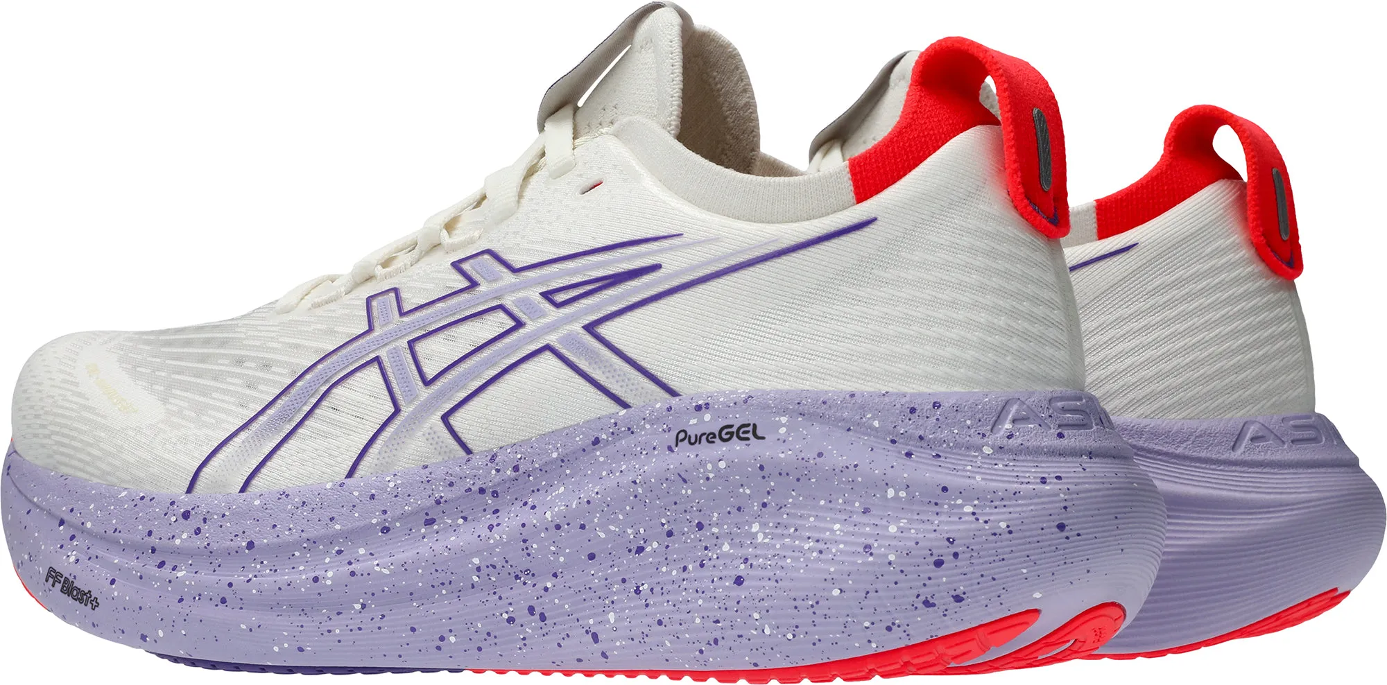 Asics Gel Nimbus 27 Tokyo Womens Running Shoes - Cream running technique