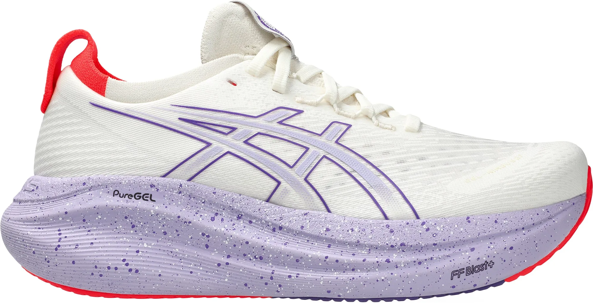 Reinforced Seams Asics Gel Nimbus 27 Tokyo Womens Running Shoes - Cream