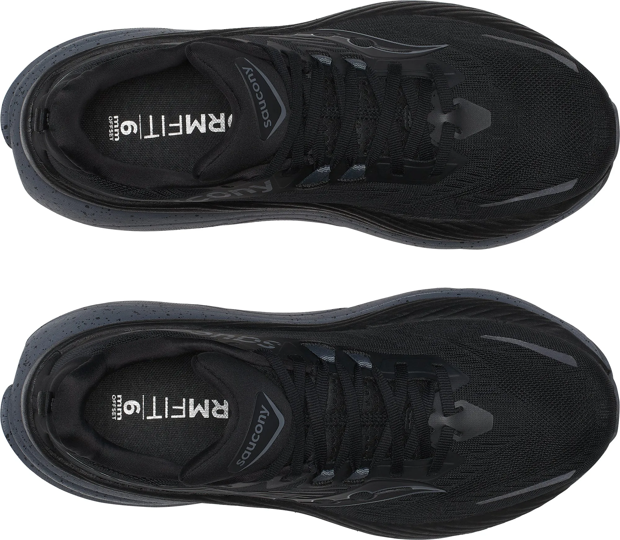 Hydraulic Absorption Saucony Hurricane 24 Mens Running Shoes - Black