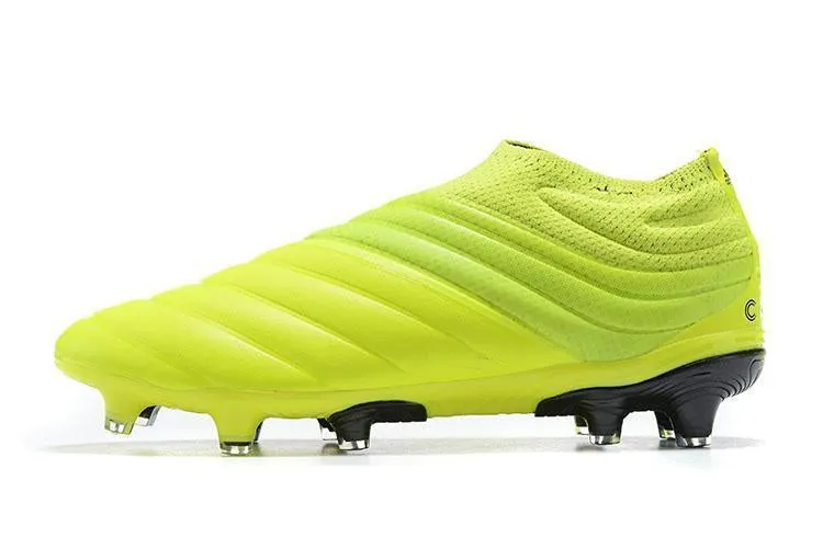 Adidas Copa 19  FG Soccer Cleats Shoes Light Green Black Efficient Speed Tight Wrap