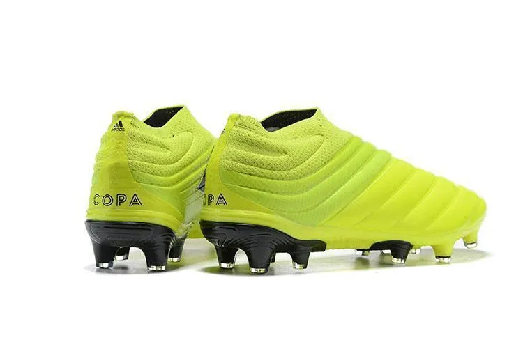 Adidas Copa 19  FG Soccer Cleats Shoes Light Green Black Pitch Play Breathable Design