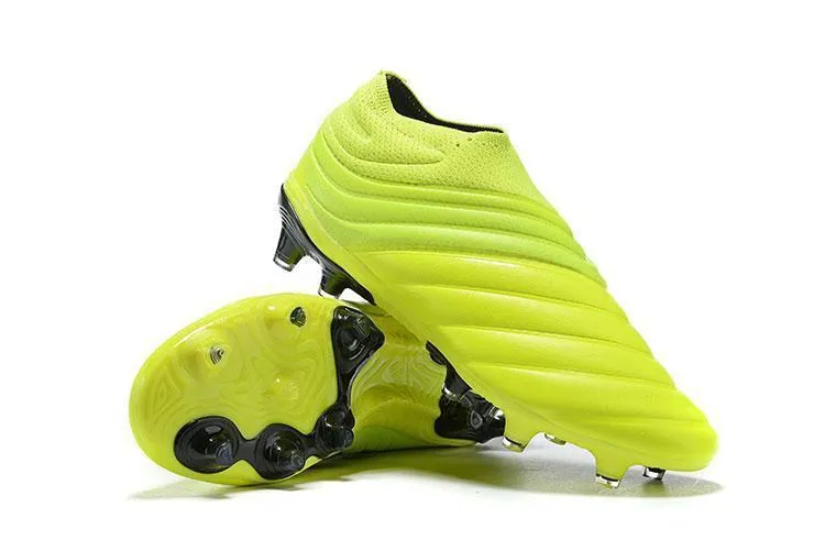 Adidas Copa 19  FG Soccer Cleats Shoes Light Green Black Impact Step