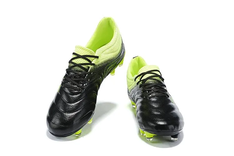 New Adidas Copa 19   FG Exhibit Soccer Cleats Shoes Green Black Toe Guard Lateral Move