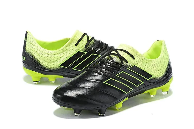 New Adidas Copa 19   FG Exhibit Soccer Cleats Shoes Green Black Hard Field