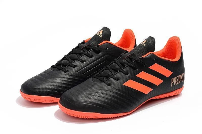 Ultra Breathable New Adidas Predator Tango 18.4 TF Soccer Cleats Shoes Black Orange