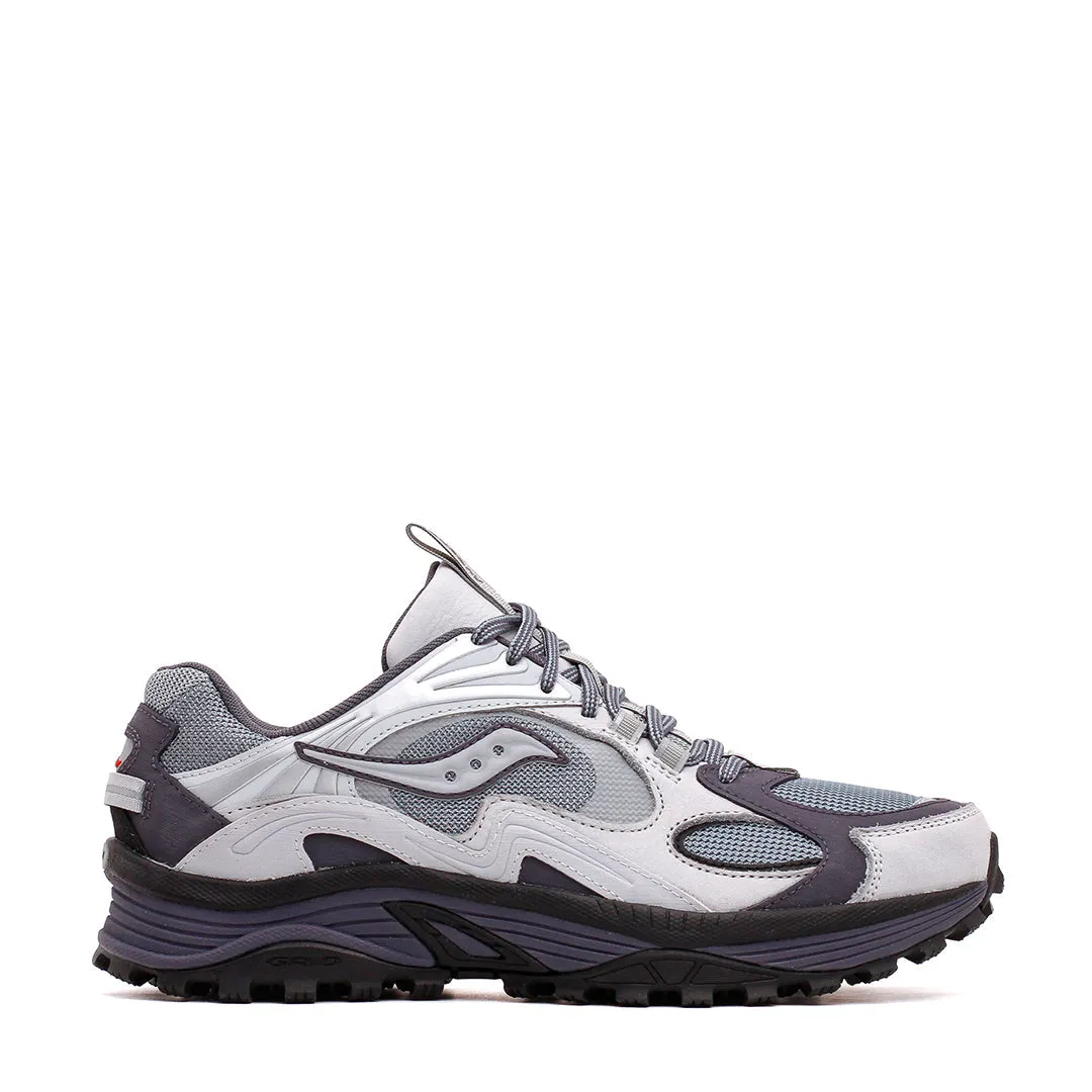Saucony Men Grid Aura X Grey Silver S70908-2 Flex Grip Reinforced Toe Guard