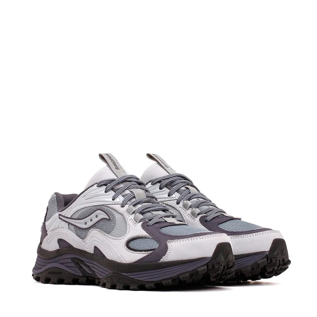 Saucony Men Grid Aura X Grey Silver S70908-2 EVA Foam Padding Suede Trim