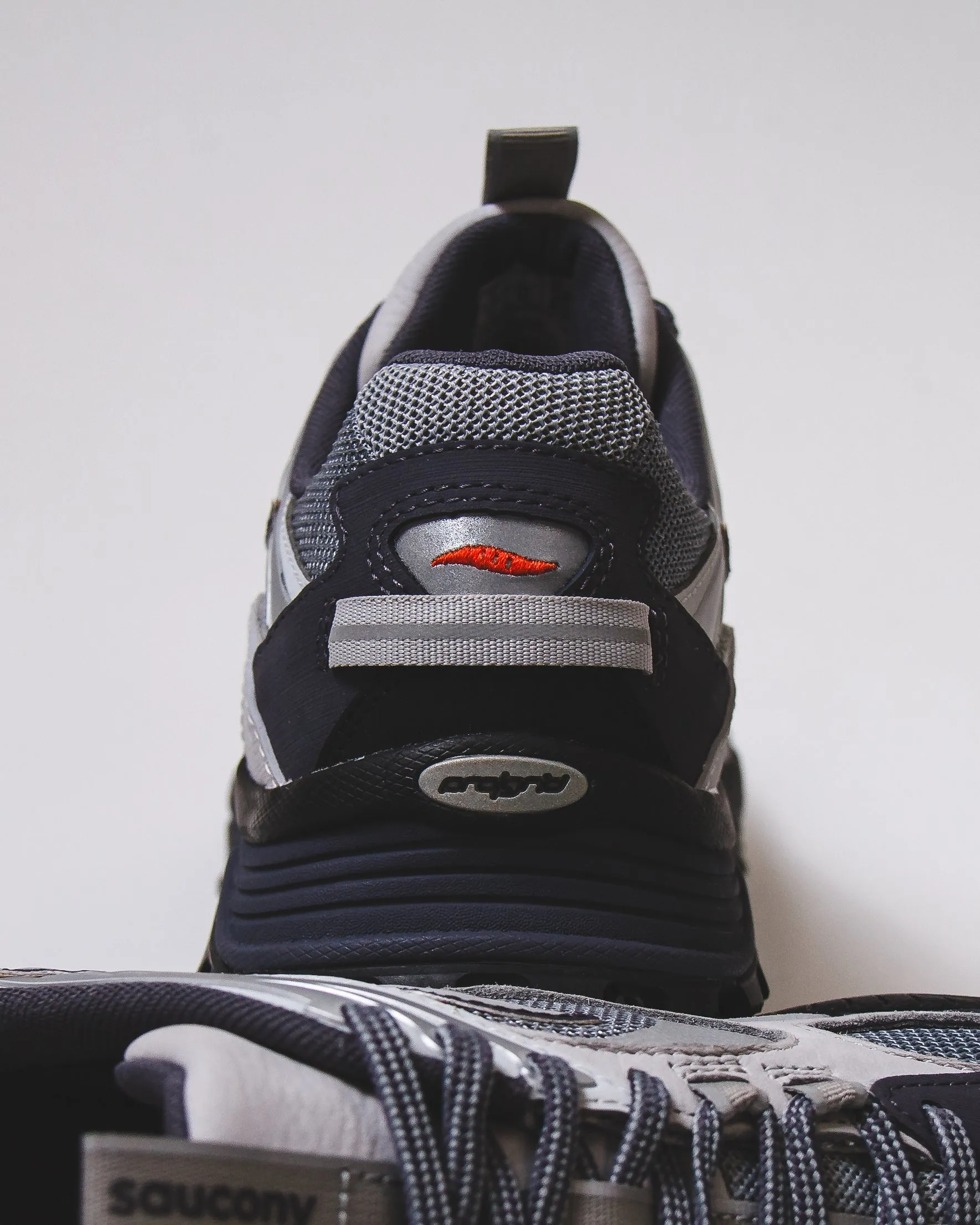 Saucony Men Grid Aura X Grey Silver S70908-2 Flex Fit Speed Performance Fit