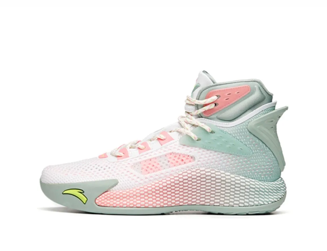 Optimal Traction Ultra Grip Rubber Compound Anta Men's Klay Thompson Kt5 High White/Green/Pink