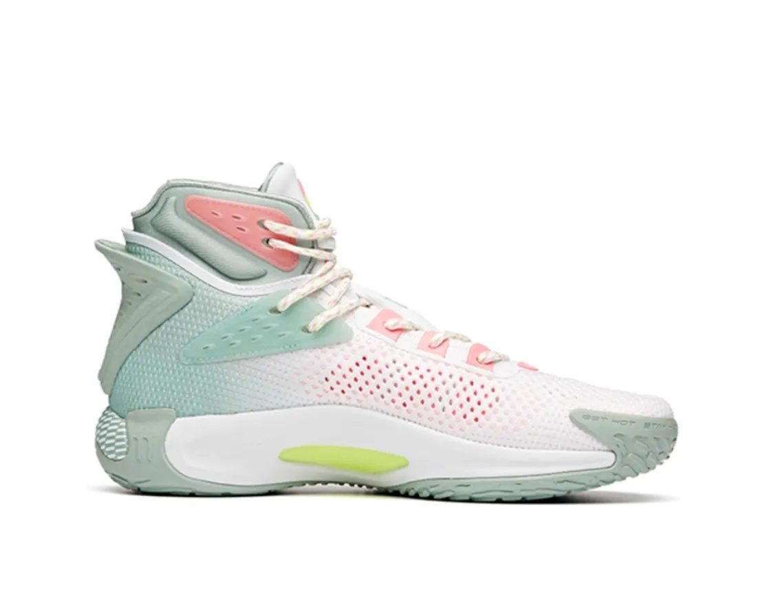 Anta Men's Klay Thompson Kt5 High White/Green/Pink Game Changer Premium Quality