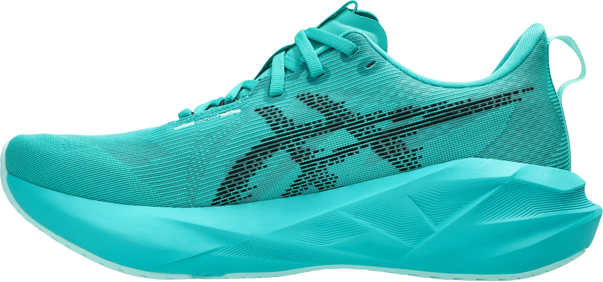 performance equipment Friction Free Asics NovaBlast 5 Mens Running Shoes - Green