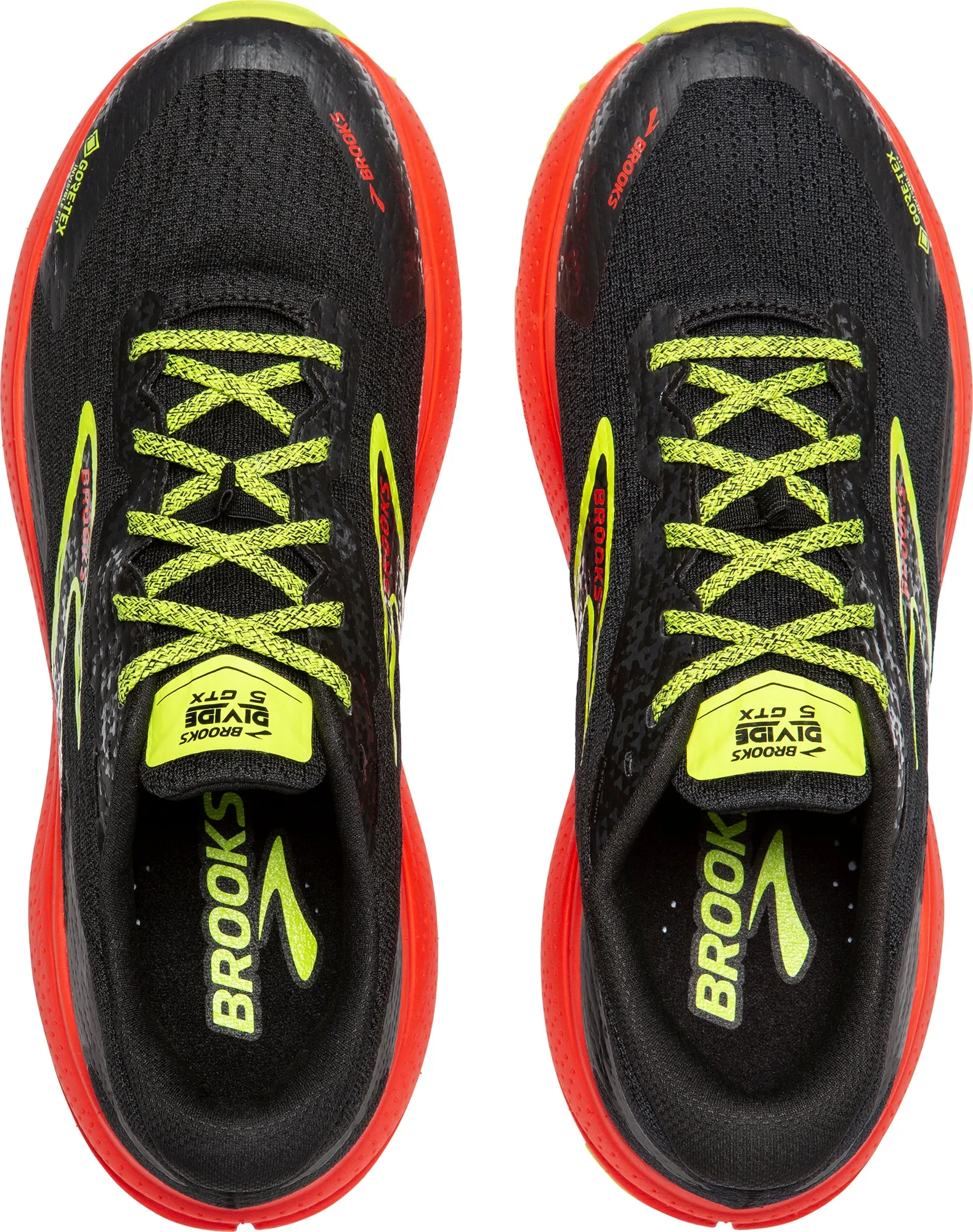 Brooks Divide 5 GORE-TEX Mens Trail Running Shoes - Black toe - box