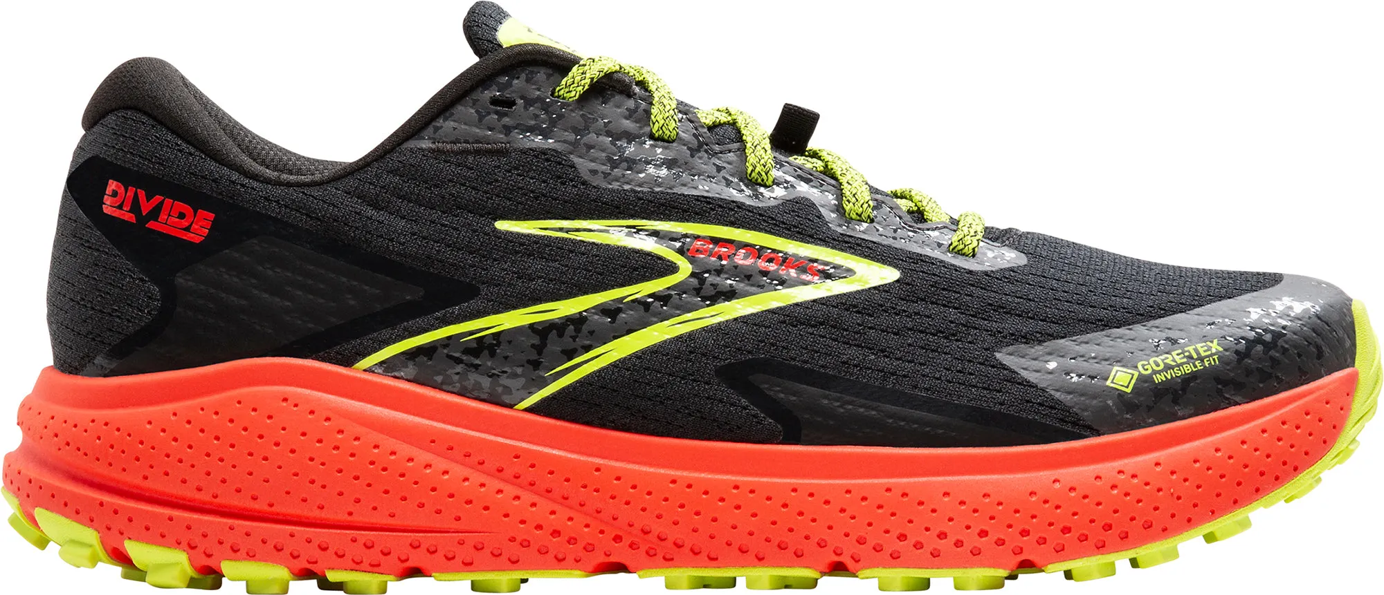 Brooks Divide 5 GORE-TEX Mens Trail Running Shoes - Black weekday running footwear