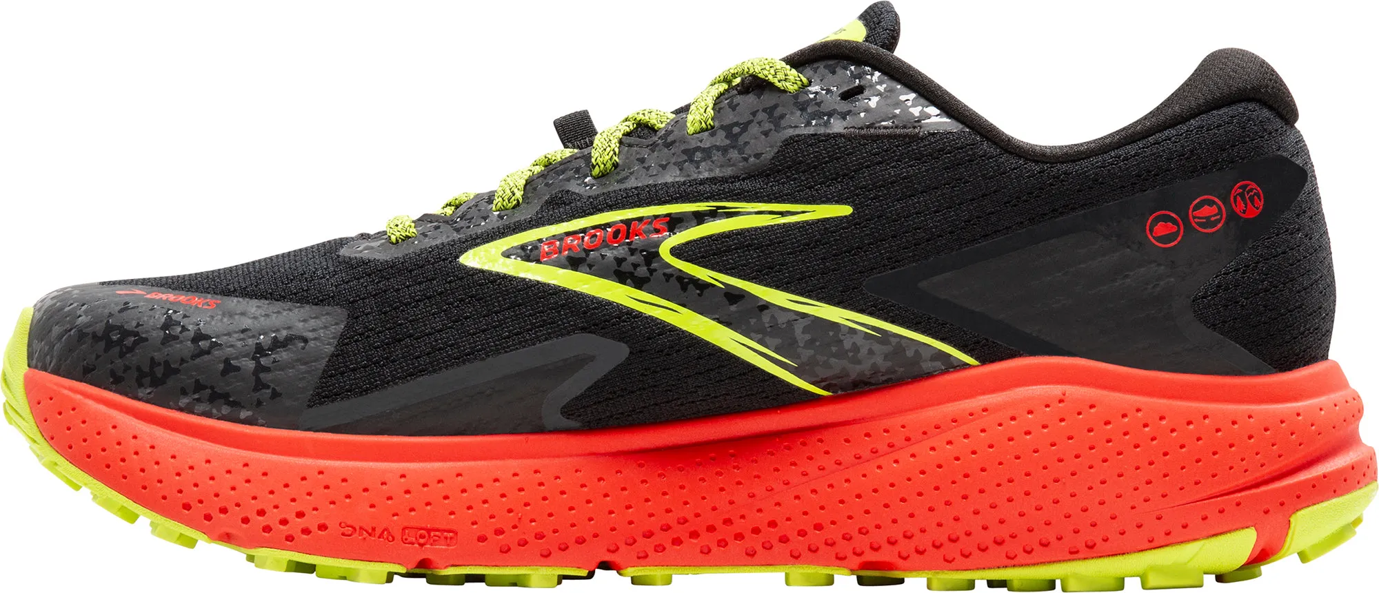 Traction Sole motion - control Brooks Divide 5 GORE-TEX Mens Trail Running Shoes - Black