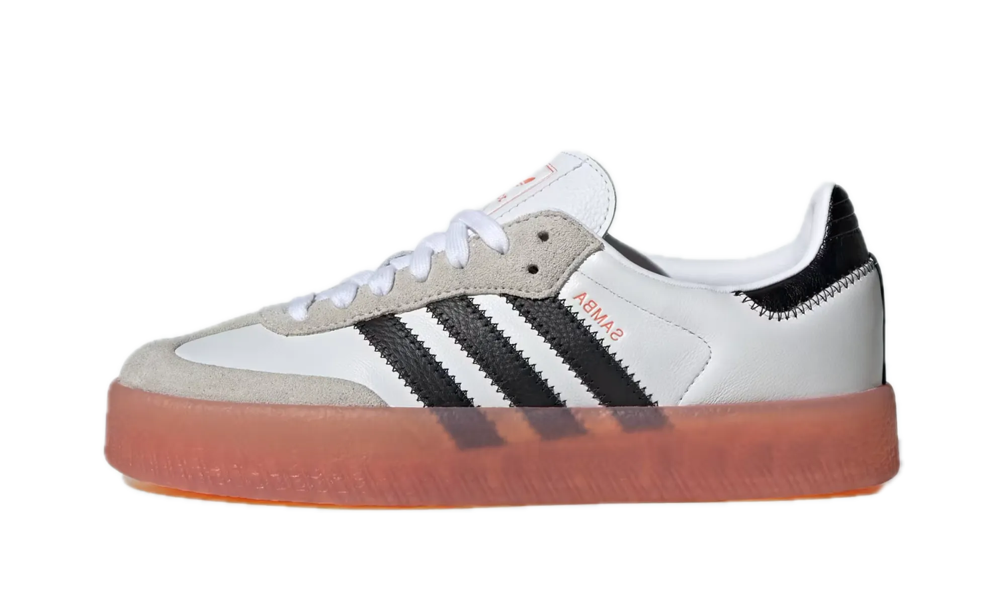 Sambae WMNS "White Black Semi Coral" Bright Step