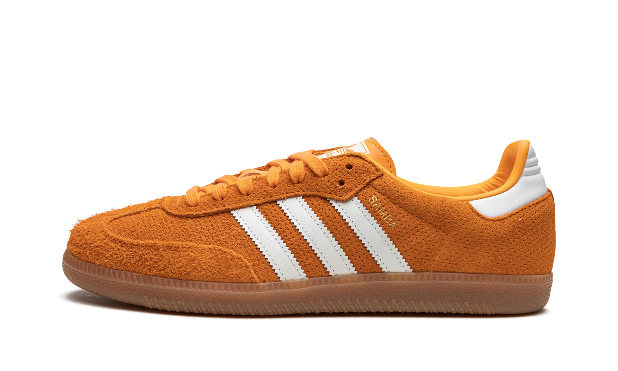 Samba OG "Orange Rush" Premium Suede Material Slip-On Style