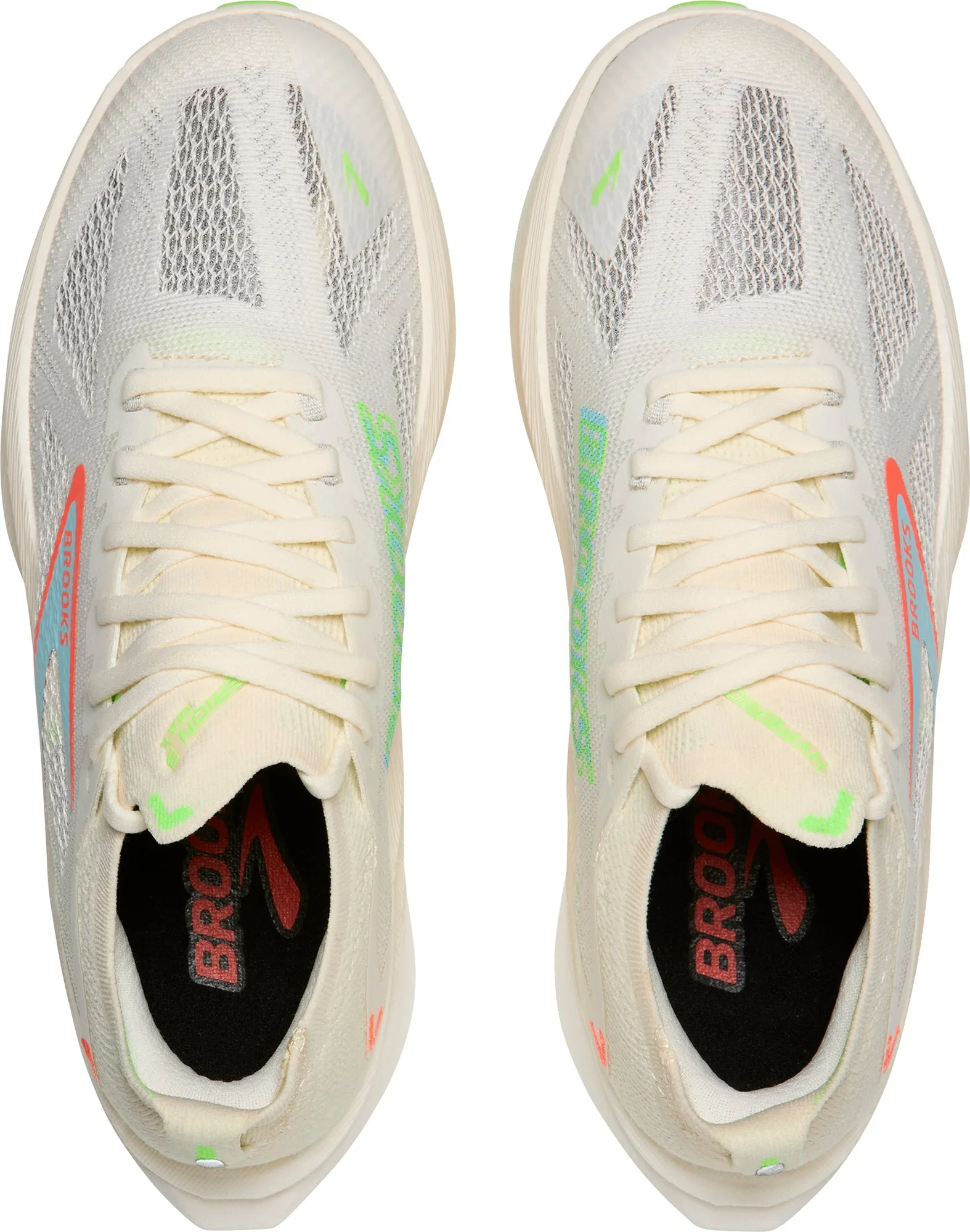 Brooks Hyperion Max 3 Mens Running Shoes - Cream zipper - closure shoes