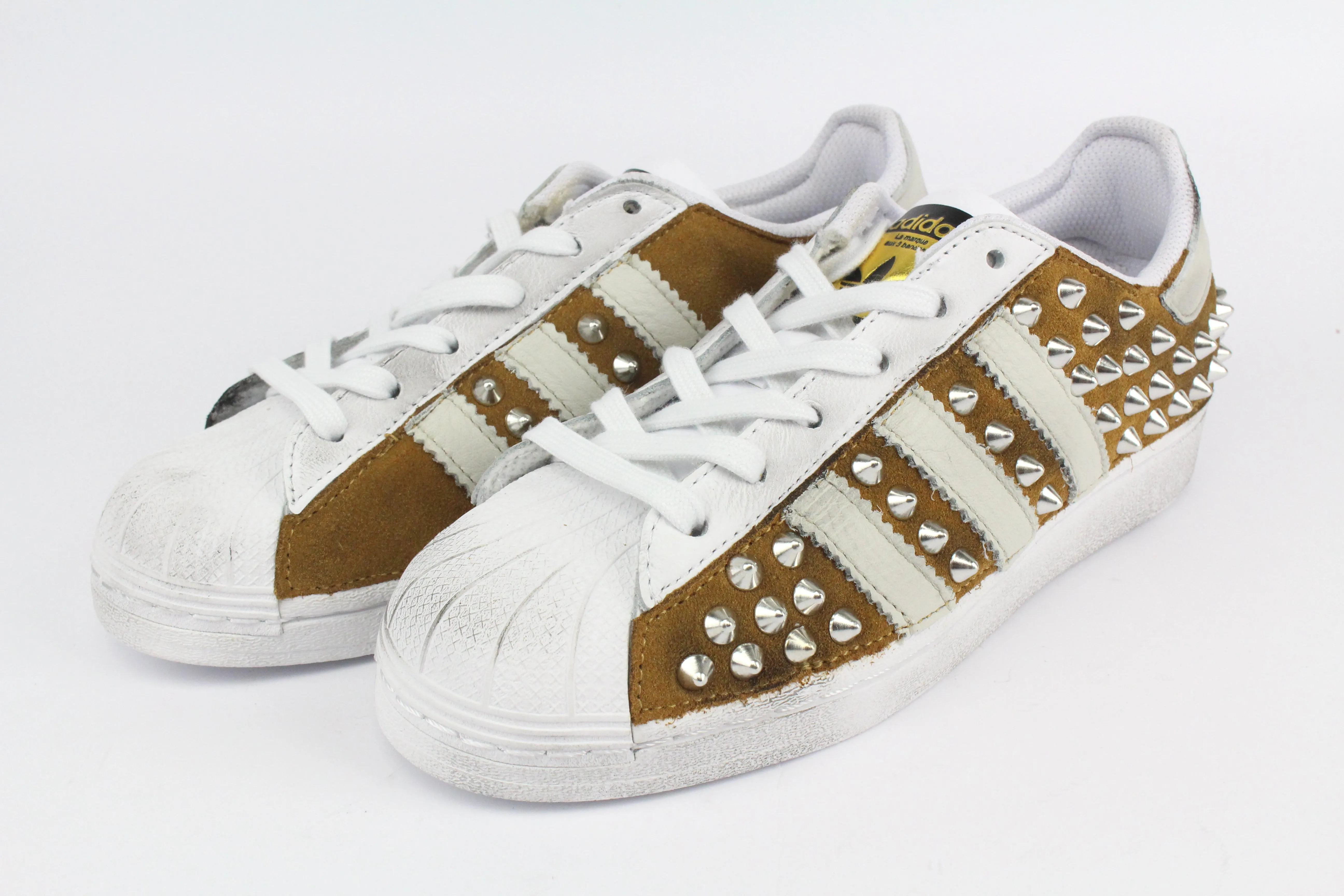 Adidas Superstar Total Camoscio & Borchie Cool Streetwear Comfort Ankle