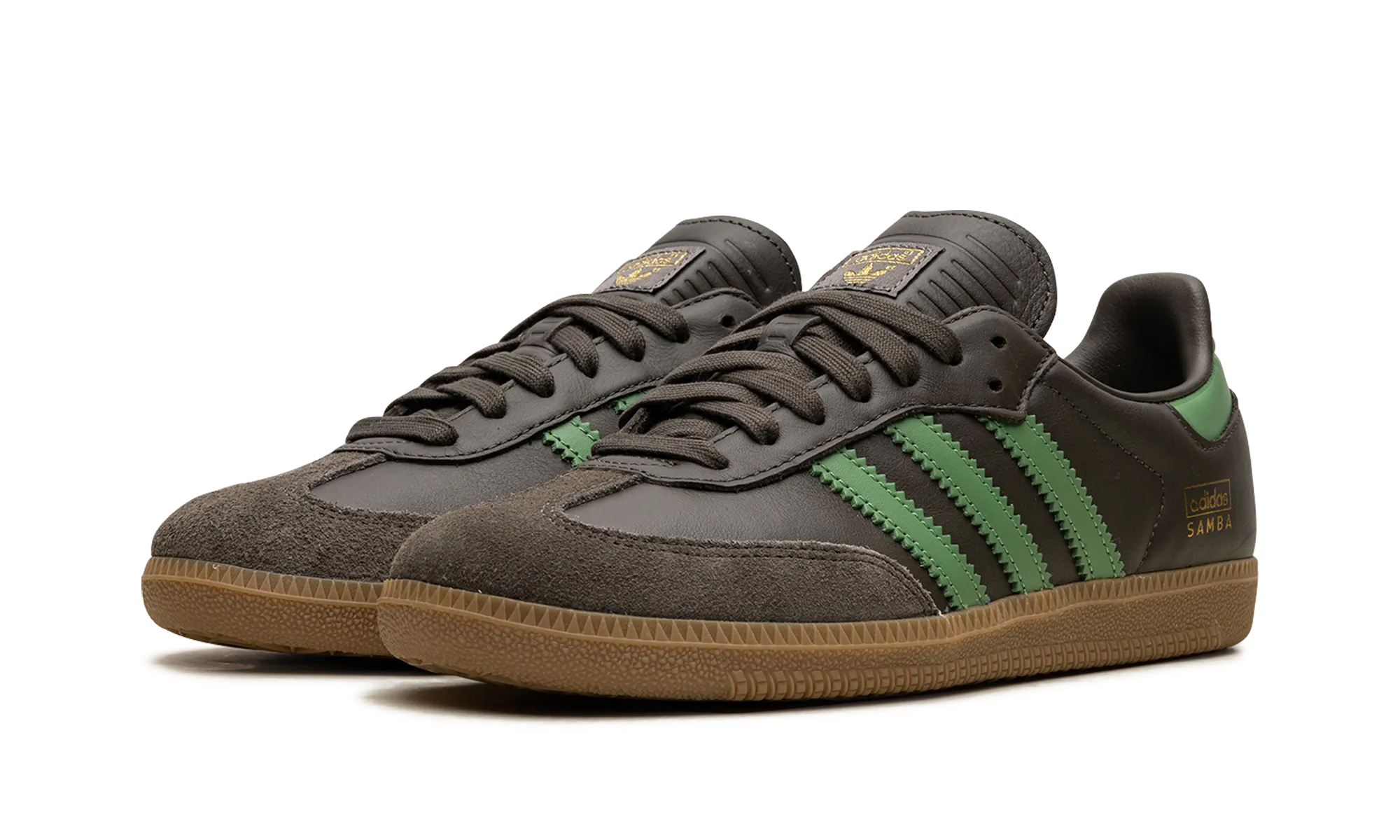 SAMBA OG "Green and Brown" Lace Option Clean Silhouette