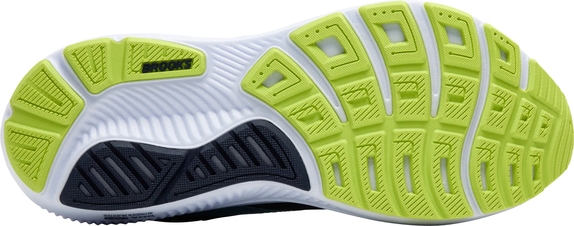 Flex Fit Technology Brooks Ghost 17 WIDE FIT (2E) Mens Running Shoes - Blue