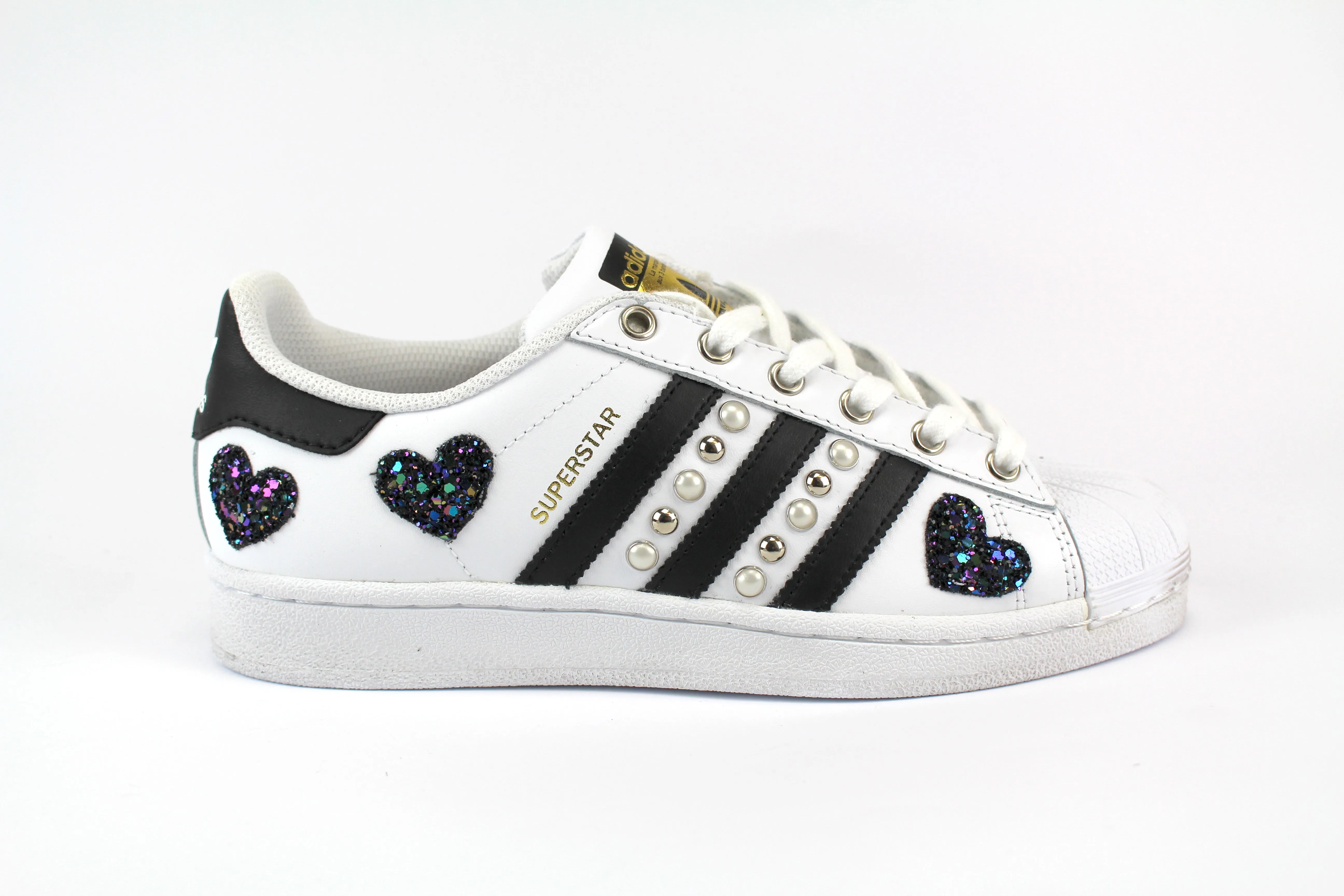 Adidas Superstar Borchie & Cuori Black Iris All Fit Style