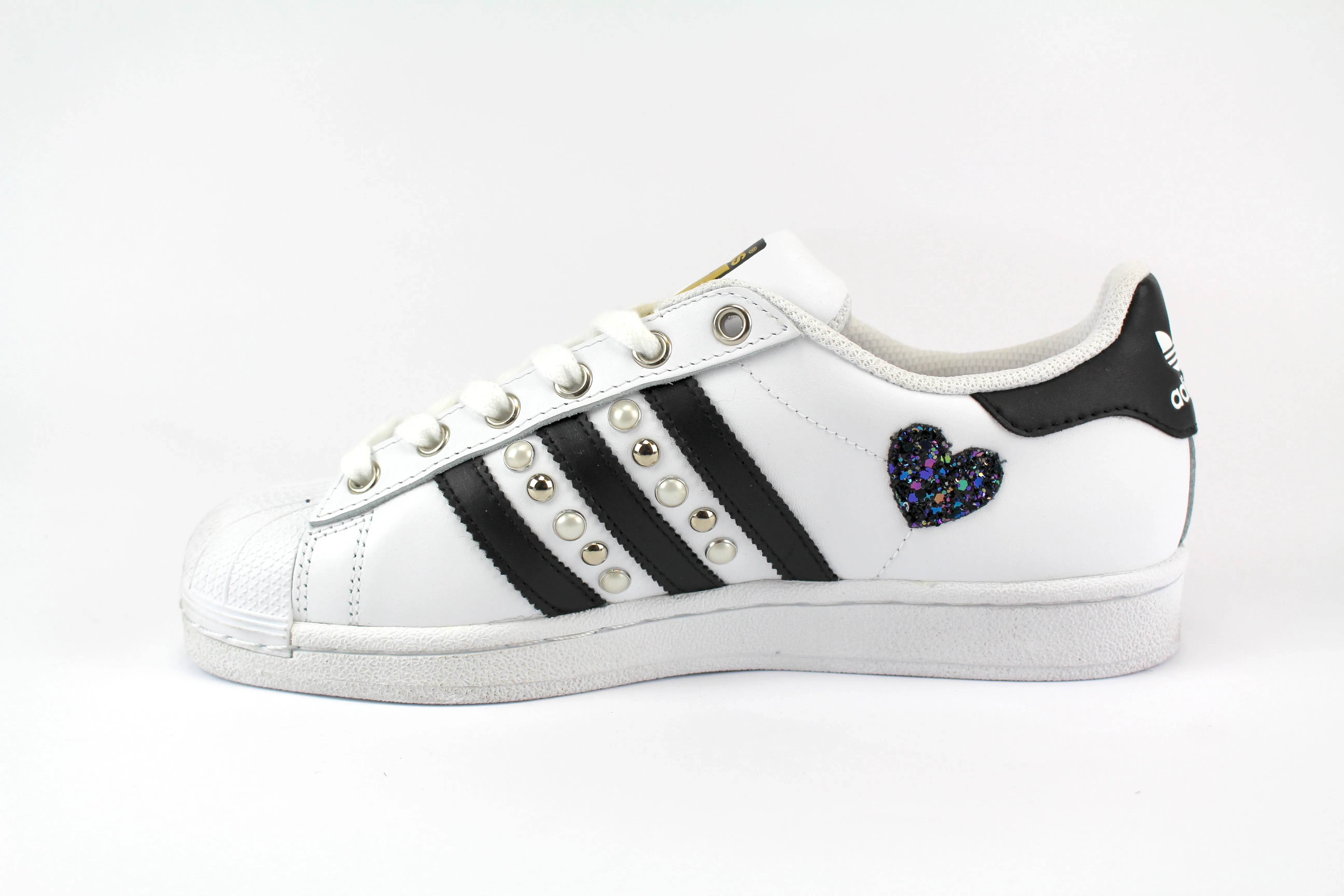 Adidas Superstar Borchie & Cuori Black Iris Elastic Band