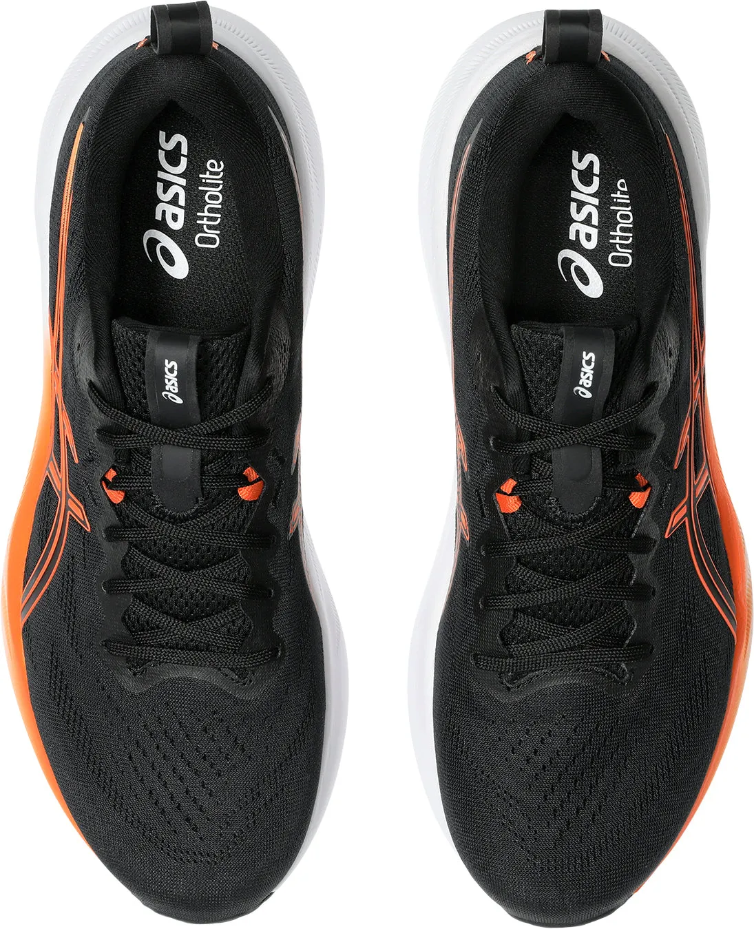Asics Gel Pulse 16 Mens Running Shoes - Black Heel Clip Technology Padded Tongue Design