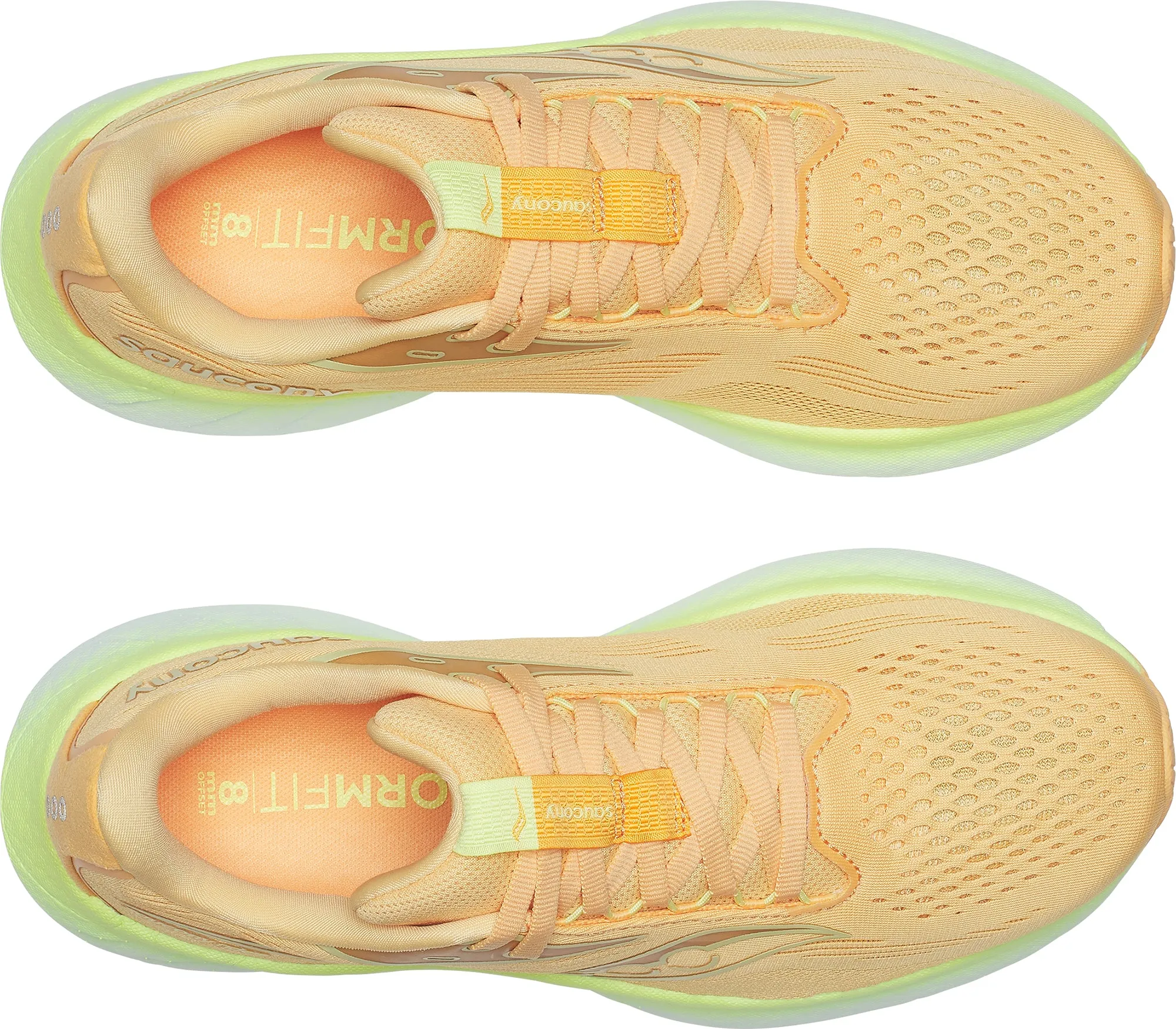 Saucony Ride 18 Womens Running Shoes - Orange zero - heel shoes