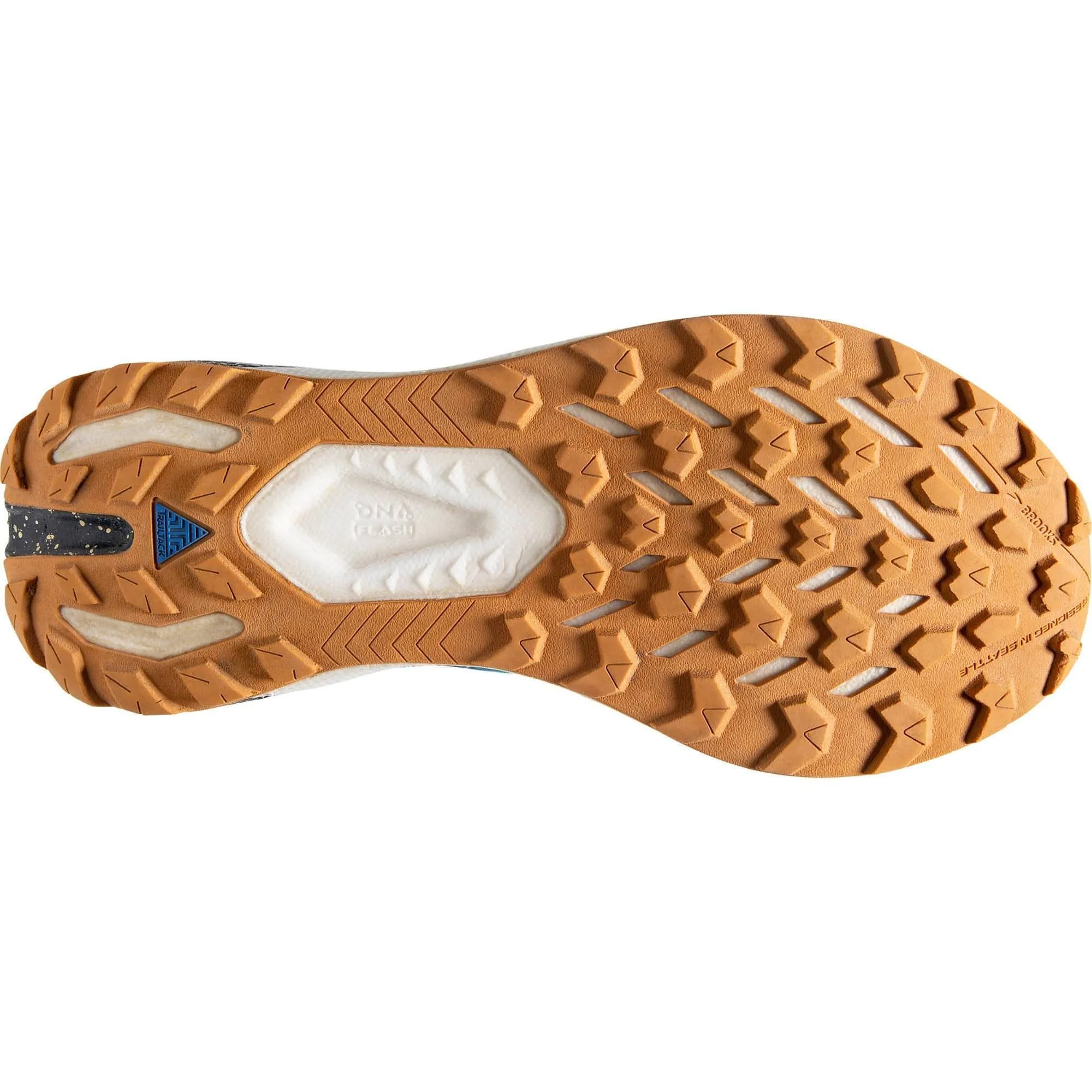 All Terrain Adaptability Biomechanical Arch Plate Brooks Catamount 2 Mens Trail Running Shoes - Blue