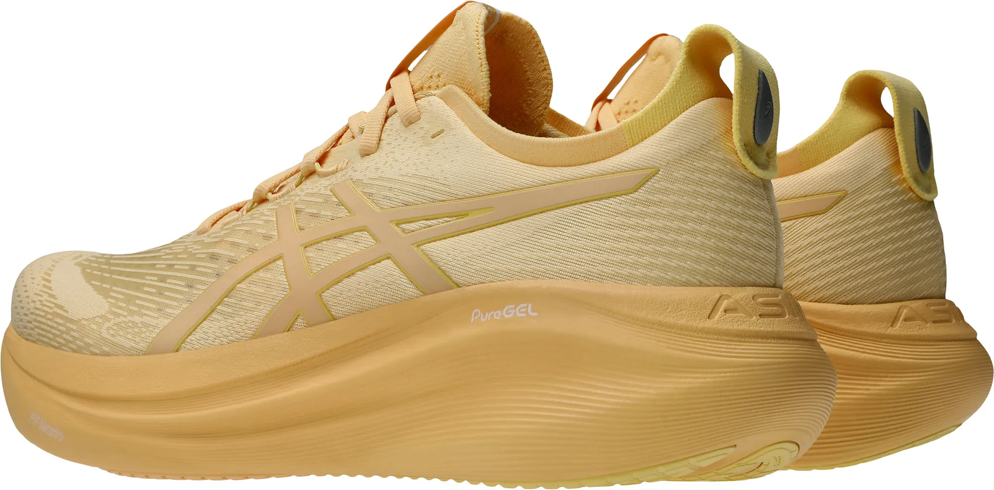 Quick - release Rolling Gait Optimized Asics Gel Nimbus 27 Lite-Show Mens Running Shoes - Orange