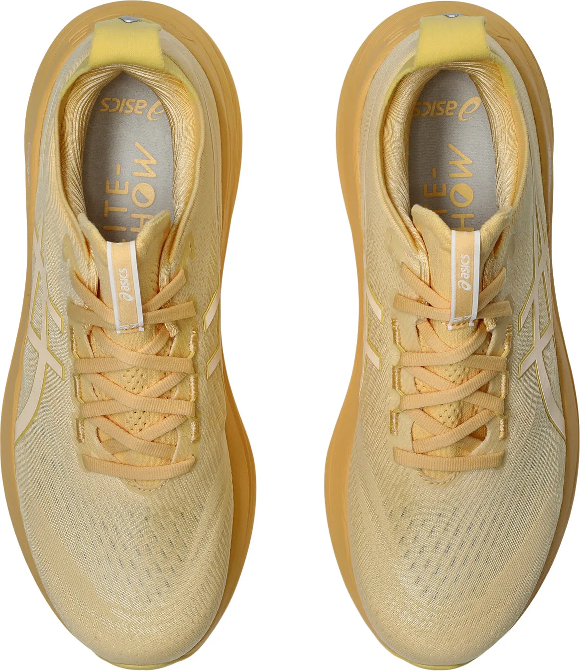 High Abrasion Resistance Smooth Surface Asics Gel Nimbus 27 Lite-Show Mens Running Shoes - Orange