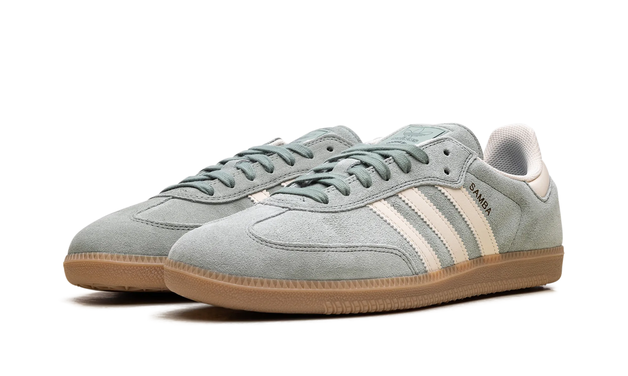 Samba "Silver Green Wonder White" Sleek Detail