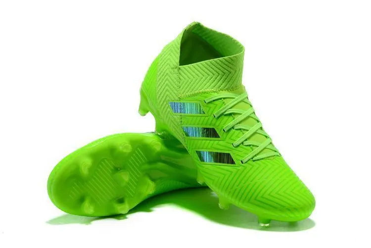 New Adidas Nemeziz 18.1 FG Soccer Cleats Shoes Green Black Tight Wrap Training Day