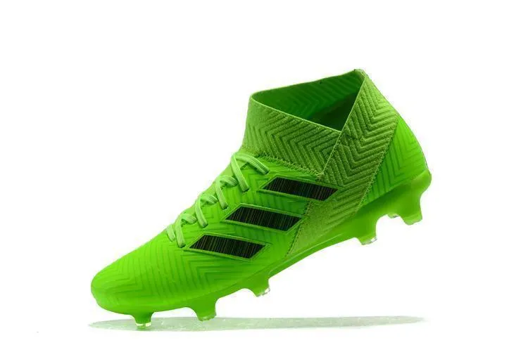 Sprint Push New Adidas Nemeziz 18.1 FG Soccer Cleats Shoes Green Black