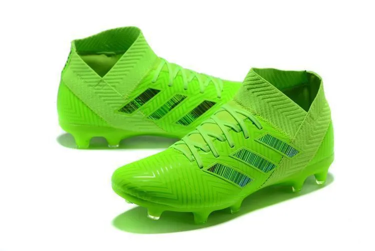 New Adidas Nemeziz 18.1 FG Soccer Cleats Shoes Green Black Reinforced Arch