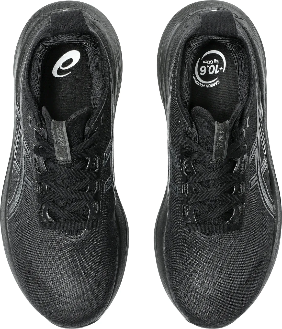 Ventilation Perforation System Posture Asics Gel Nimbus 27 Womens Running Shoes - Black