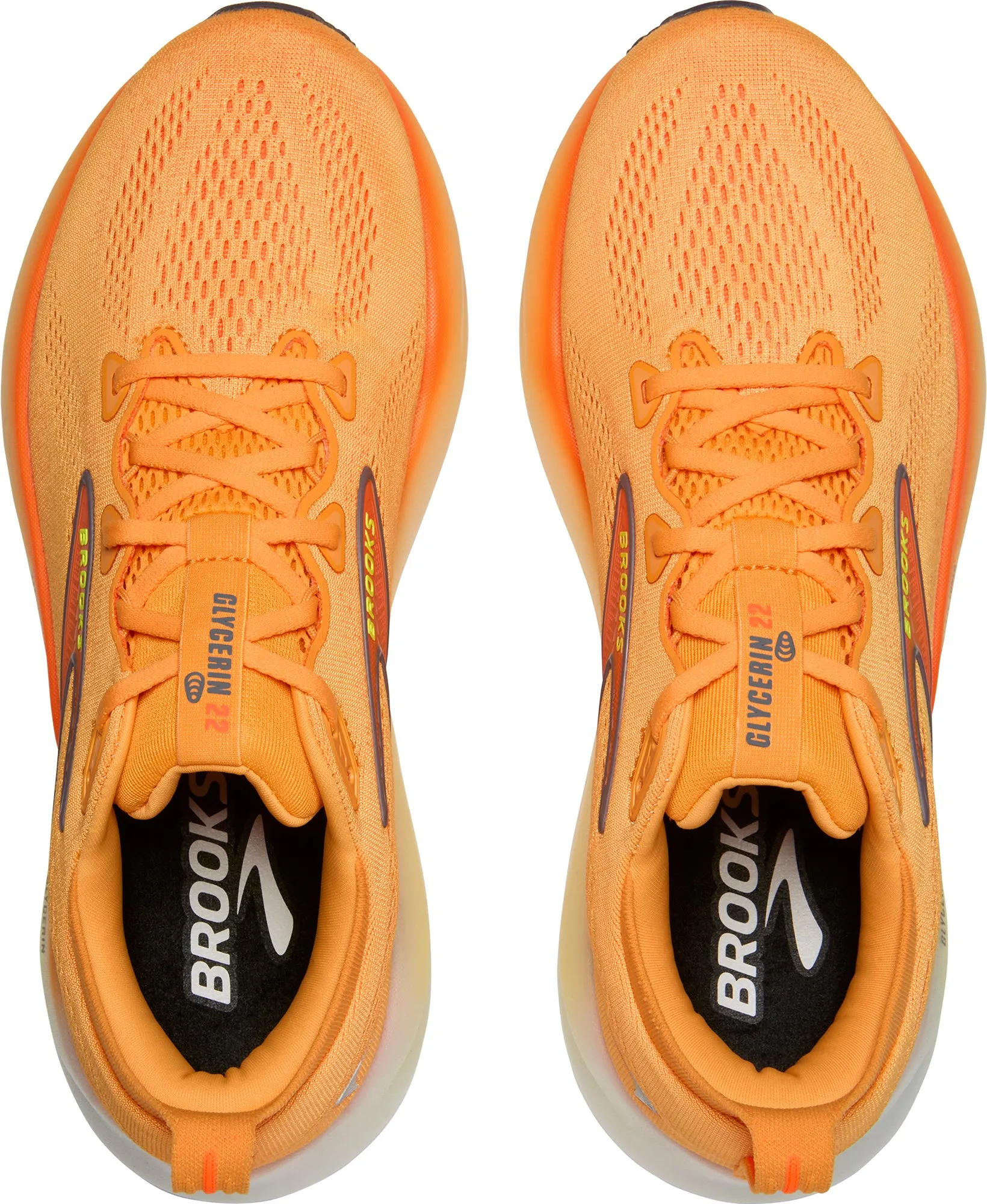 ensure safety Brooks Glycerin 22 Mens Running Shoes - Orange