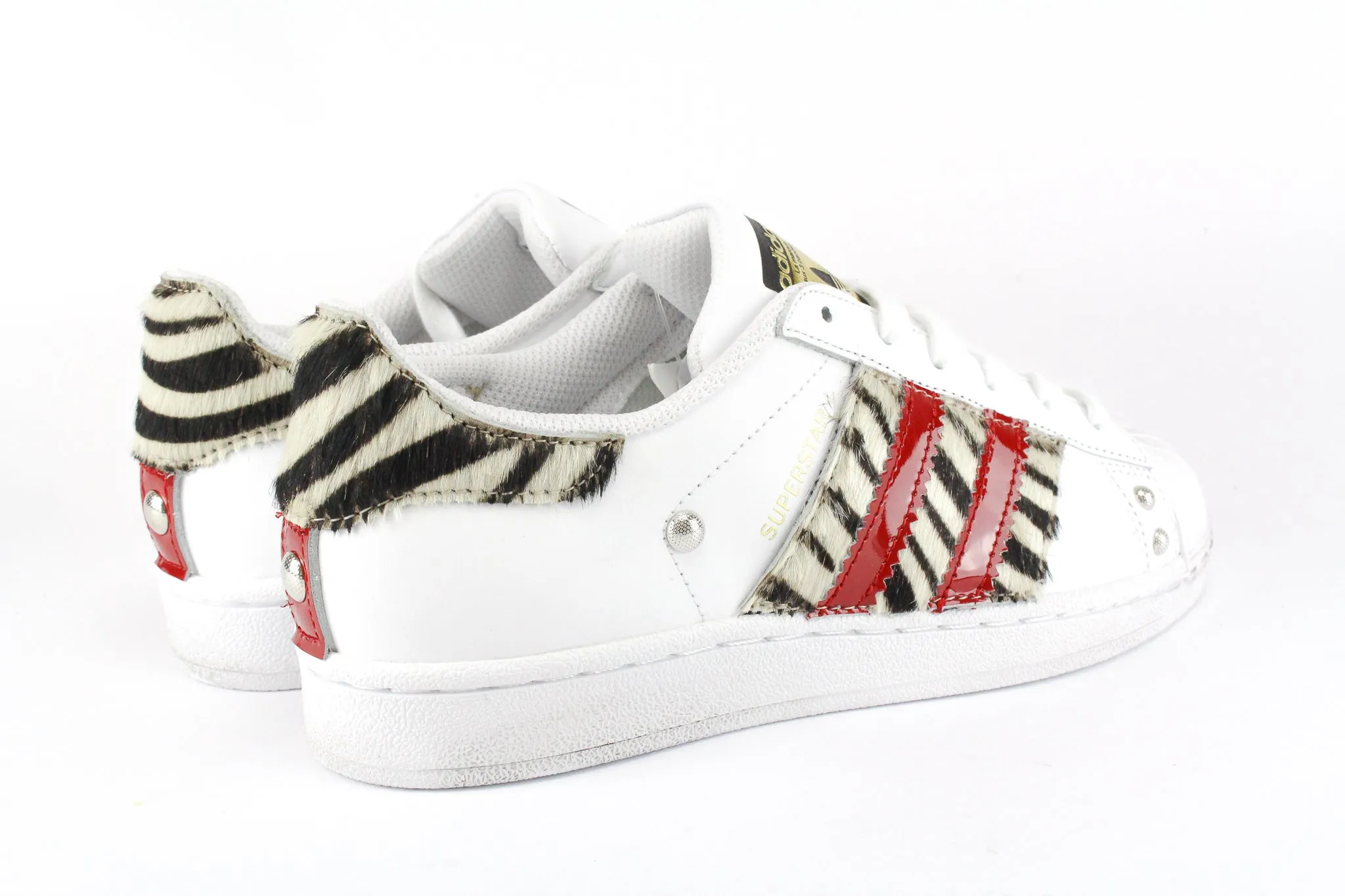 play time Air Comfort Adidas Superstar Zebrate & Vernice Rossa