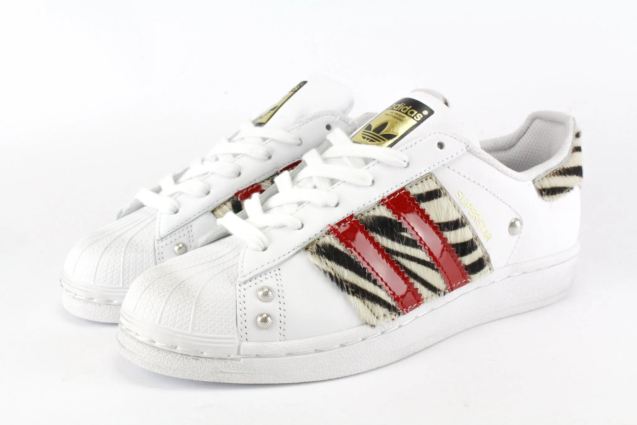 Workwear Friendly All Occasion Adidas Superstar Zebrate & Vernice Rossa
