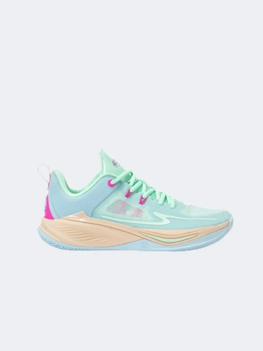Erke Men Basketball Shoes Blue/Light Green Look Ready Daily Essential