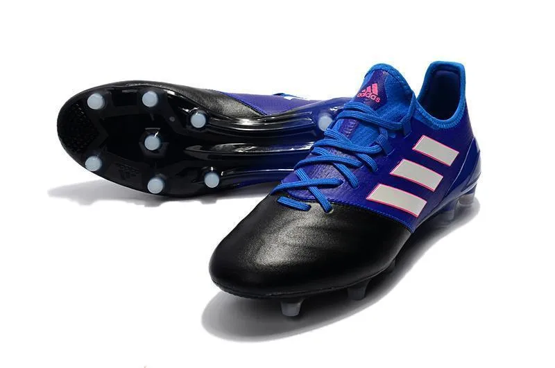 Firm Traction Adidas ACE Series FG Soccer Cleats Shoes Blue Black White