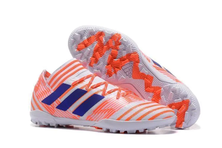 Adidas Nemeziz Tango 17.3 Turf Soccer Cleats Solar Red Blue White Multi Ground Game Flow