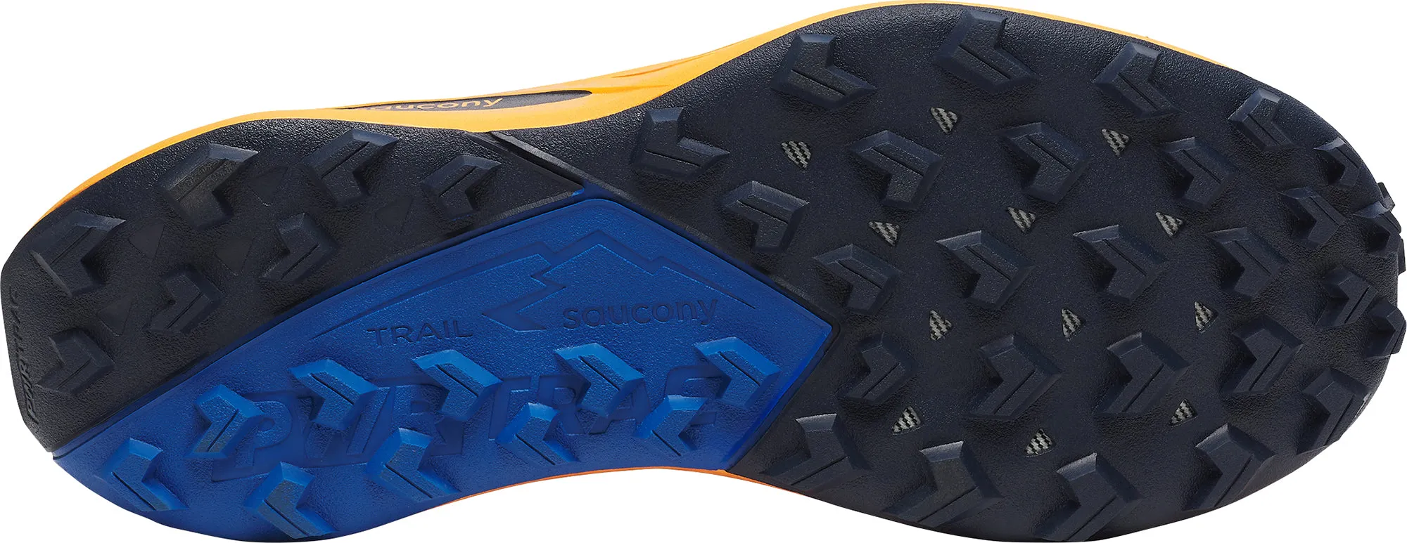 cork insole shoes Saucony Peregrine 15 Mens Trail Running Shoes - Orange