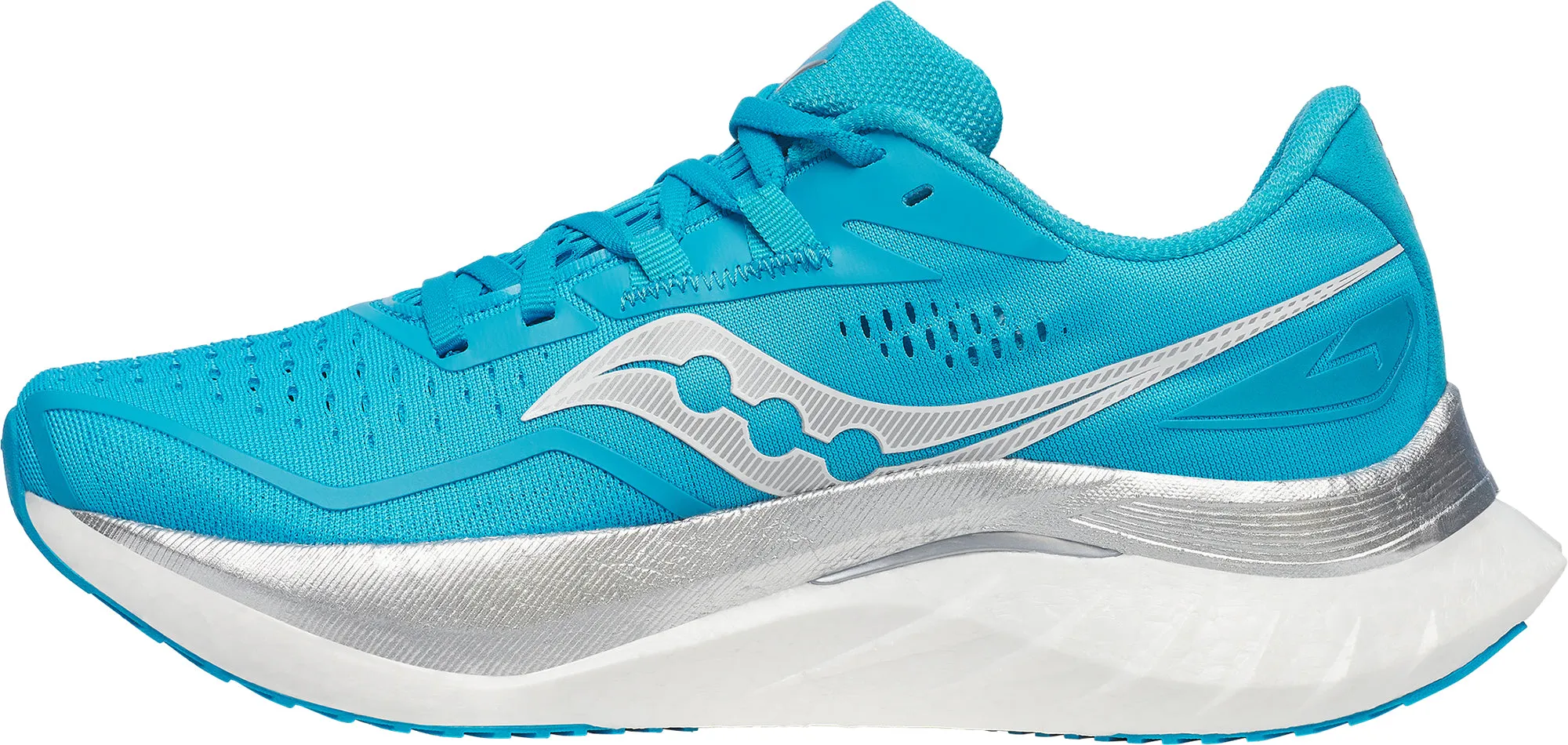 Composite Plate high - heeled - feature shoes Saucony Endorphin Speed 4 Womens Running Shoes - Blue