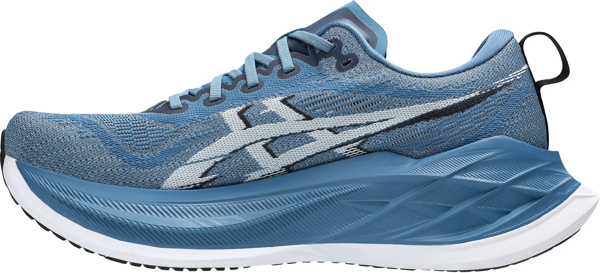 Asics SuperBlast 2 Mens Running Shoes - Blue Flexible Heel Counter