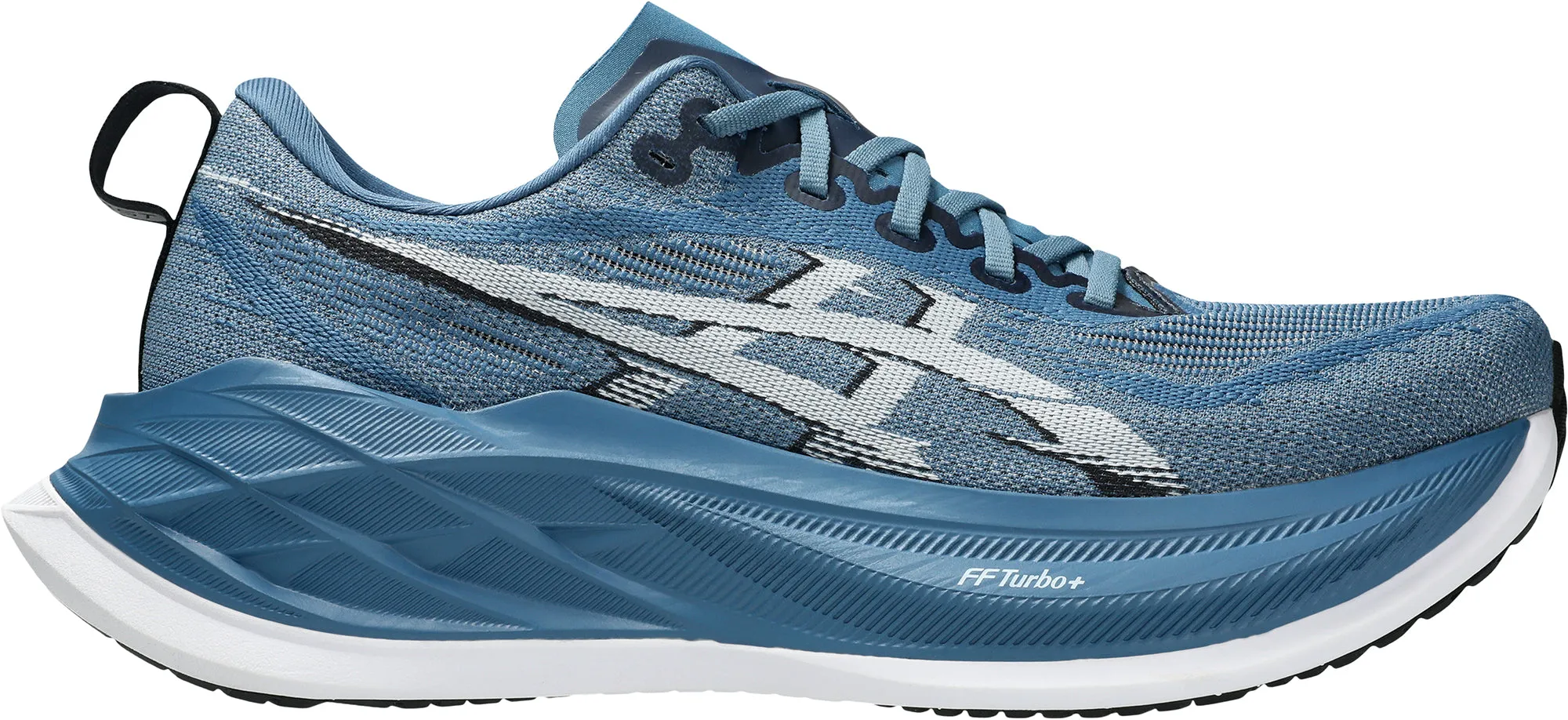 Stabilizing Medial Post running in a playground shoes Asics SuperBlast 2 Mens Running Shoes - Blue