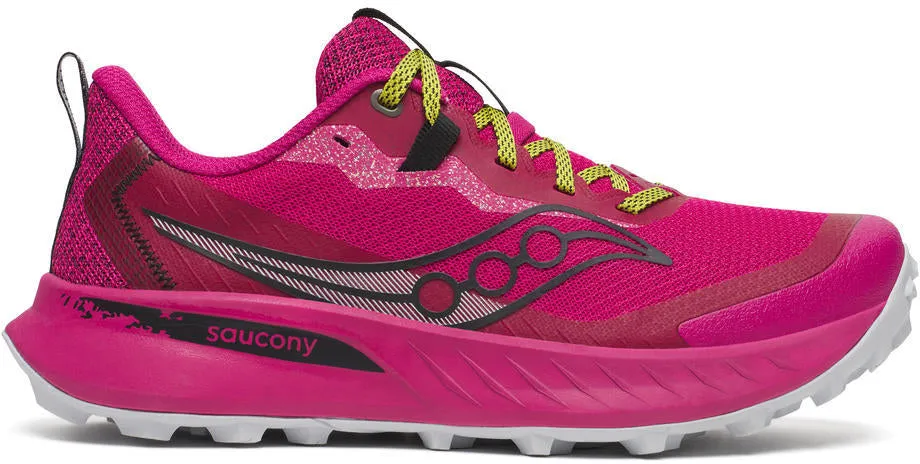 Saucony Peregrine 15 Womens Running Shoes - Pink Torsion Rigidity System Heel Counter Stabilization