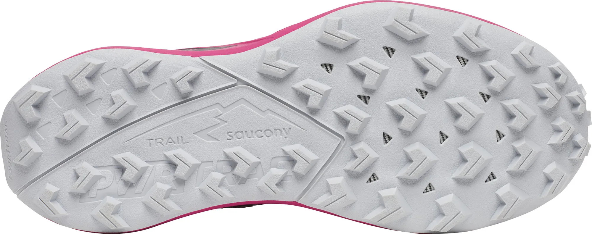 Saucony Peregrine 15 Womens Running Shoes - Pink Balanced Stack Height Stormy Weather Running